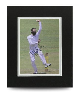 Moeen Ali Signed 10x8 Photo Display Cricket Ashes Autograph Memorabilia,