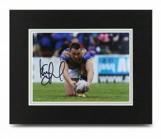 Kevin Sinfield Signed 10x8 Photo Display Leeds Rhinos Autograph Memorabilia