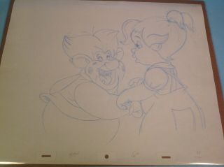 Animation Cel Production Drawing - Don Bluth 