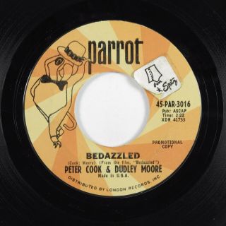 Mod Psych Soul 45 Peter Cook & Dudley Moore Bedazzled Parrot Promo Hear