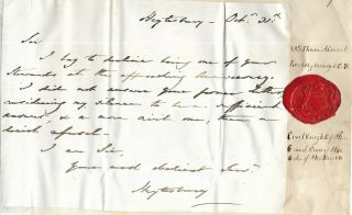 Victorian Letter Signed By William A 