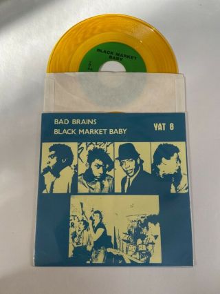 Bad Brains - Black Market Baby 1990 - 7” Yellow Vinyl - Yesterday And Today Records