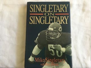 Mike Singletary Signed Autographed Book Chicago Bears