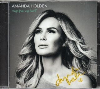 Amanda Holden Autograph - Songs From My Heart - Cd Signed - Aftal
