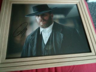 Tom Hardy Peaky Blinders Framed Hand - Signed Autographed Photo Size 12x10