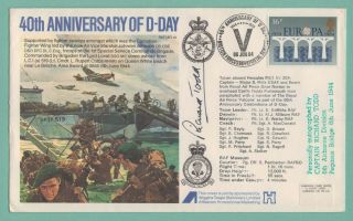 Richard Todd Signed 40th Anniversary Of D - Day Cover - Limited Edition