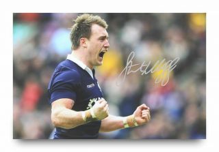 Stuart Hogg Signed 12x8 Photo Scotland Rugby Union Autograph Memorabilia,