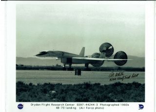 Xb - 70 Usaf Test Pilot: Al White Signed Autograph Photo Dryden Flight Research