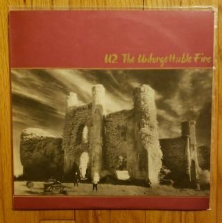 U2 - The Unforgettable Fire Lp Vinyl Island Records 1984 1st Press Sterling Nm -