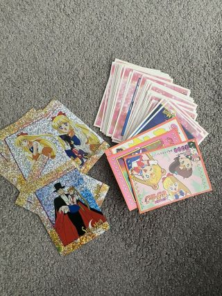 Vintage Sailor Moon Sticker Trading Card Set Stickers