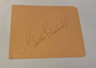 HERBERT LOM SIGNED AUTOGRAPH BOOK PAGE with ESTHER WILLIAMS TO REVERSE 2