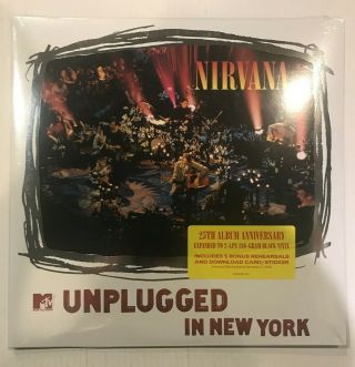 Nirvana Mtv Unplugged In York 2x 180 Gram Vinyl Lp Anniversary Edition