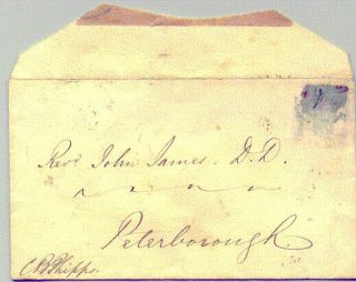 Sir Charles Phipps - Private Secretary To Prince Albert - 1854 Signed Envelope