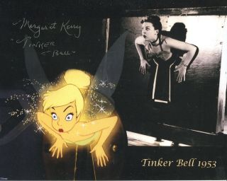 Walt Disney Movie Peter Pan Photo Signed By Tinker Bell Actress Margaret Kerry