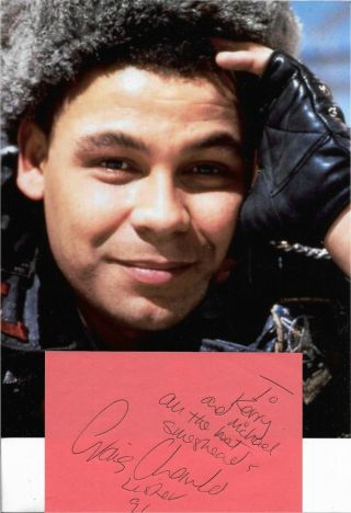 Craig Charles - Red Dwarf - Hand Signed Page,  Photograph
