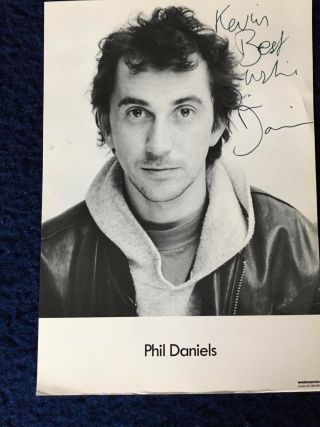 Phil Daniels Signed In Person To Kevin Autograph - Jimmy In Quadrophenia -