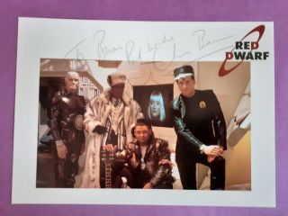 Chris Barrie " Red Dwarf " Personally Signed 8 " X6 " Photograph