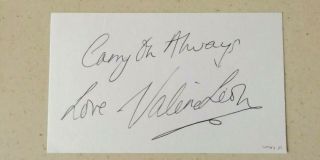 Valerie Leon Autograph - Carry On