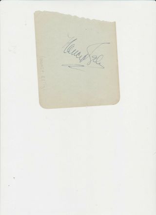 Actress Nancy Kelly Autograph On Album Page