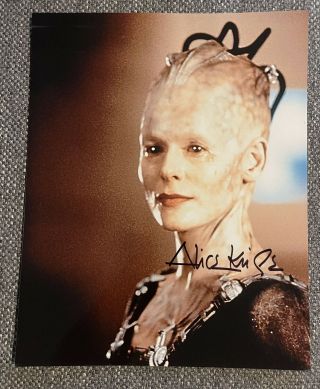 In Person Signed Autograph Of Alice Krige As The Borg Queen In Star Trek