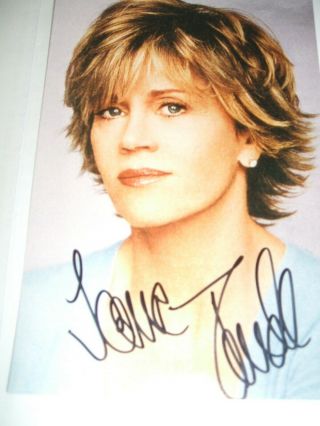 Jane Fonda Photograph signed autograph 2
