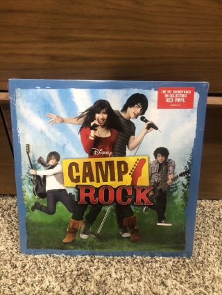 Camp Rock Red Colored Vinyl Lp; Disney Soundtrack Jonas Brothers Demi Lovato