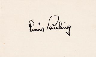Linus Pauling – Nobel Prize – Chemistry – Peace – Authentic Signature