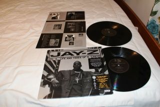 Jay - Z 2lp Stickered Promo With Record Sleeves - Vol.  3.  Life And Times O