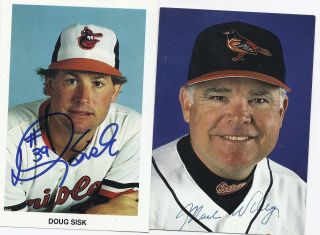 Doug Sisk Signed / Autographed Baseball Postcard Baltimore Orioles 1988
