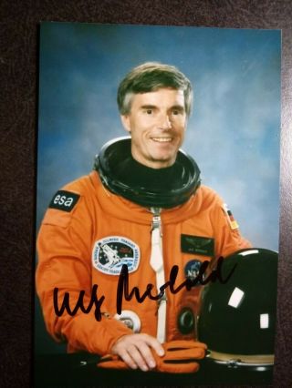 Ulf Merbold Authentic Hand Signed Autograph 4x6 Photo - German Astronaut