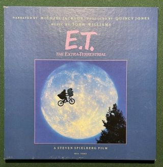 Michael Jackson E.  T.  Boxed Set Story Book Album W/ Poster & Record (1982)