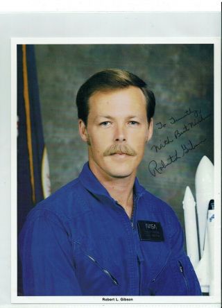 Nasa Space Shuttle Astronaut: Robert L.  Gibson Autograph Signed Photo