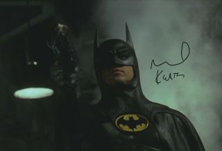 Michael Keaton Actor Hand Signed Autograph 12x8 " Photograph