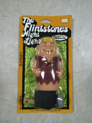 Vintage 1975 Flintstones Barney Rubble Night Light Nos Moc Usa
