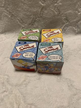 2002 Burger King Simpsons Watch Complete Set 4 Boxes