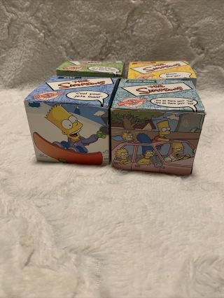 2002 Burger King Simpsons Watch Complete Set 4 Boxes 2