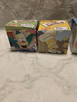 2002 Burger King Simpsons Watch Complete Set 4 Boxes 3