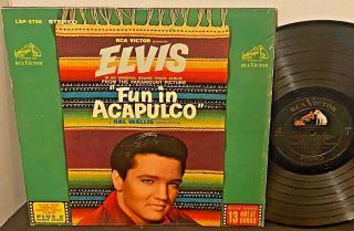Elvis Presley Fun In Acapulco 1963 Rca Stereo Lp 1s/1s Shrink M - Vinyl Inner Slv