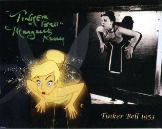 Walt Disney’s Peter Pan 8x10 Photo Signed By Tinker Bell Margaret Kerry