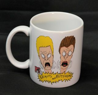 Beavis And Butt - Head Butthead Mtv Coffee Tea 12 Oz Mug 1993 Out Of Character