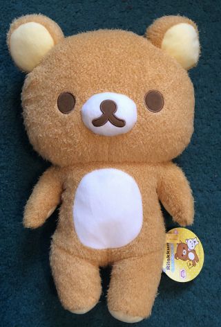 15” Rilakkuma San - X Clunky Kawaii Teddy Bear Stuffed Animal Plush Japan Toreba