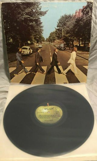 The Beatles - Abbey Road Vinyl Lp Album G,  /vg Vintage Apple So - 383 Cool