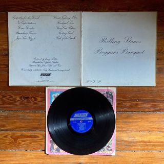 The Rolling Stones Beggars Banquet Lp Vinyl London Records Ps 539 Us 1968 Vg,  /vg