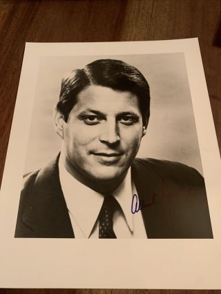 Tennessee Senator Al Gore,  Signed Photo.  Black And White
