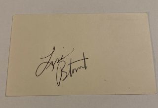 Lisa Blount Actress An Officer And A Gentleman Autograph Signature Signed Card
