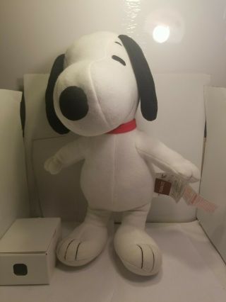 Peanuts Snoopy Plush 18 " Musical Plays Theme Song From Tv Show