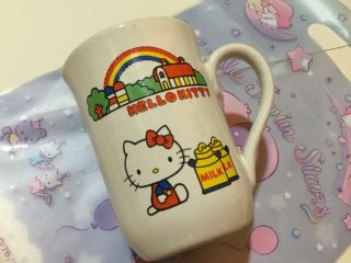 Vintage Sanrio 1976 Hello Kitty Ceramic Cup Mug