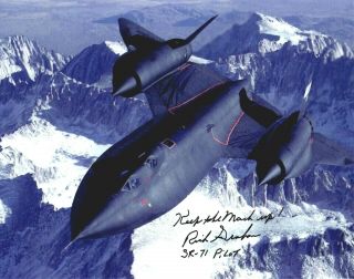 Sr - 71 Flight Photograph Signed By Air Force Sr Pilot Rich Graham