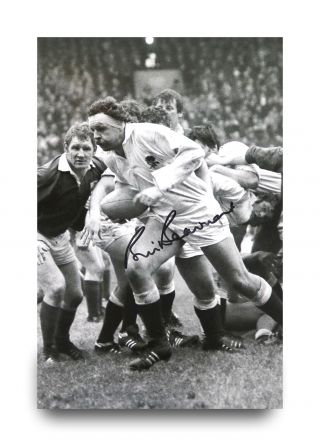 Bill Beaumont Signed 12x8 Photo England Rugby Autograph Memorabilia