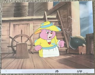 Care Bears Cartoon Hand Painted Production Animation Cel & Background